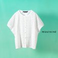 画像1: mizuiroind / ミズイロインド レースクルーネックノースリーブシャツ (1)