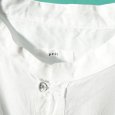画像2: prit / プリット 綿麻ダンガリー 5分袖スタンドカラーワイドシャツ (2)