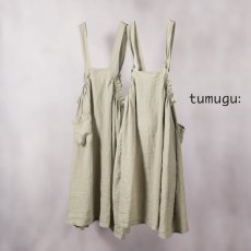画像1: tumugu / ツムグ ソリトリネン 2WAYキャミソールワンピース (1)