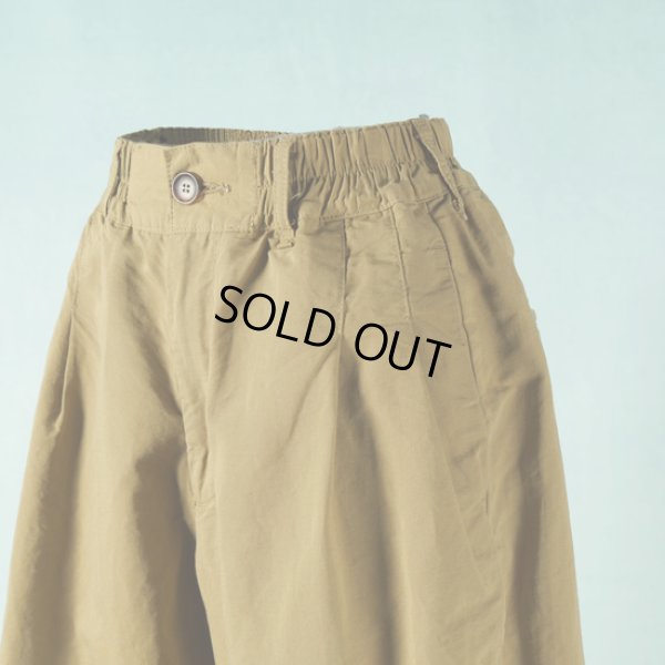 画像5: sasanqua by trees / サザンカバイツリーズ コットンリネンウェザーバナナトラウザー (5)