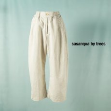 画像1: sasanqua by trees / サザンカバイツリーズ コットンリネンウェザーバナナトラウザー (1)