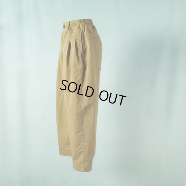 画像4: sasanqua by trees / サザンカバイツリーズ コットンリネンウェザーバナナトラウザー (4)