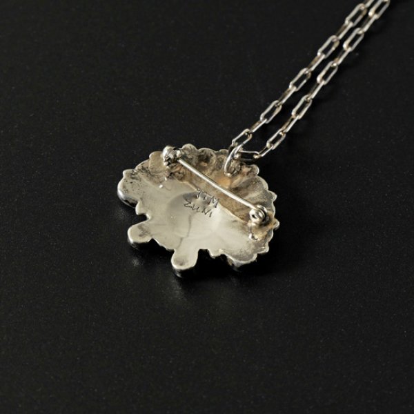 画像6: Indian Jewelry / インディアンジュエリー インレイブローチペンダント サンフェイス (6)