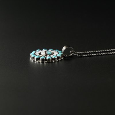 Indian Jewelry / インディアンジュエリー インレイペンダント サン