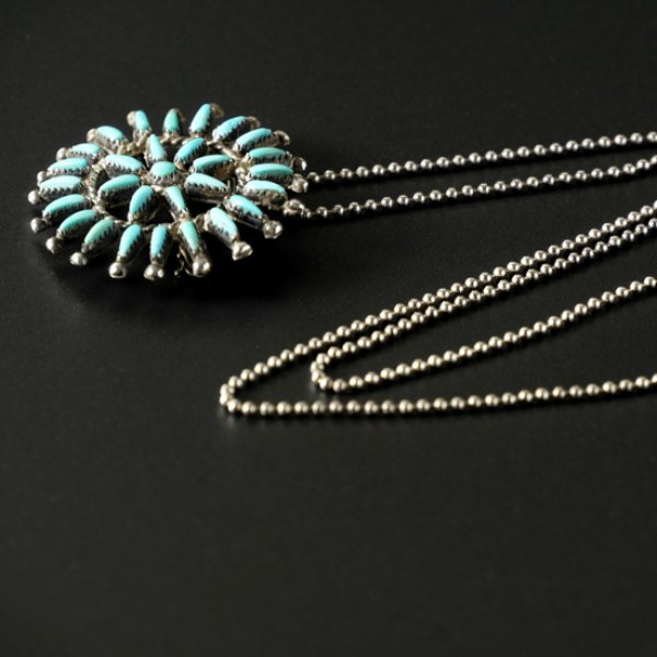 画像4: Indian Jewelry / インディアンジュエリー ニードルポイント ブローチペンダント (4)