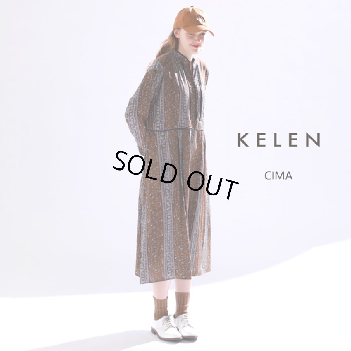 画像1: KELEN / ケレン ペイズリープリントドレス CIMA (1)