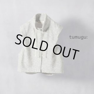 tumugu / ツムグ リネンウールアルパカ フードプルオーバー