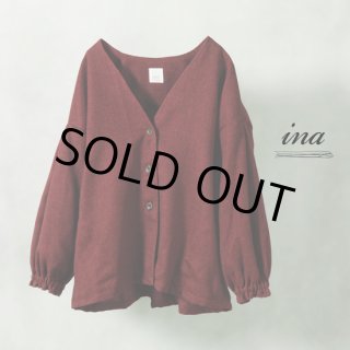 ina / イナ ウエスト紐 ウールタックスカート,レディース