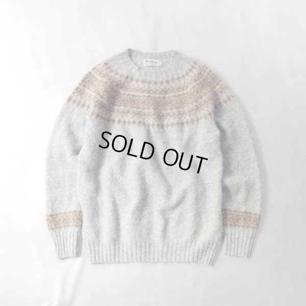 画像21: Harley of scotland / ハーレーオブスコットランド ジャガードクルーネックセーター (21)