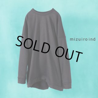 mizuiroind / ミズイロインド ギャザーフードプルオーバーシャツ