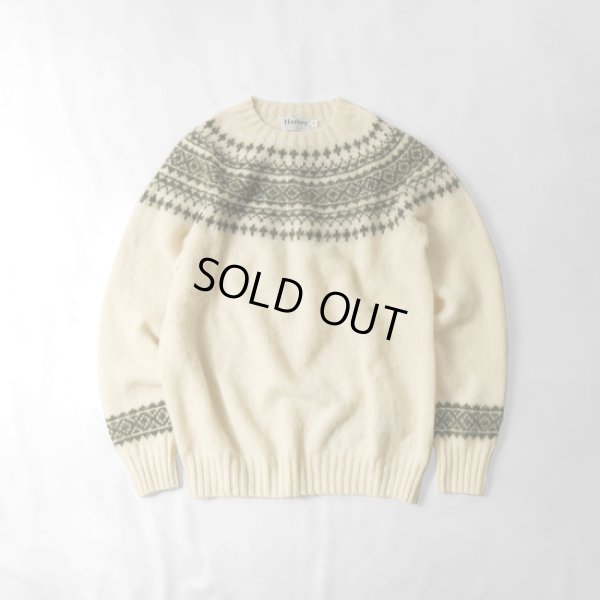 画像20: Harley of scotland / ハーレーオブスコットランド ジャガードクルーネックセーター (20)