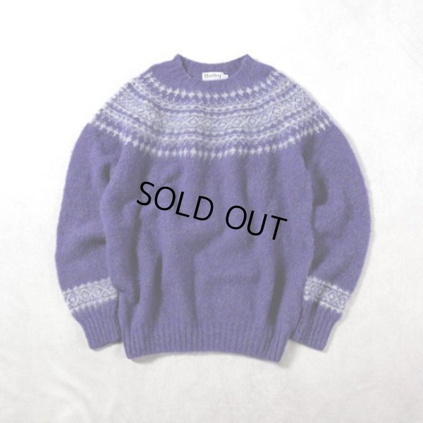 画像14: Harley of scotland / ハーレーオブスコットランド ジャガードクルーネックセーター (14)