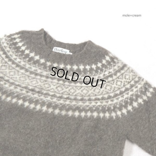 画像19: Harley of scotland / ハーレーオブスコットランド ジャガードクルーネックセーター (19)