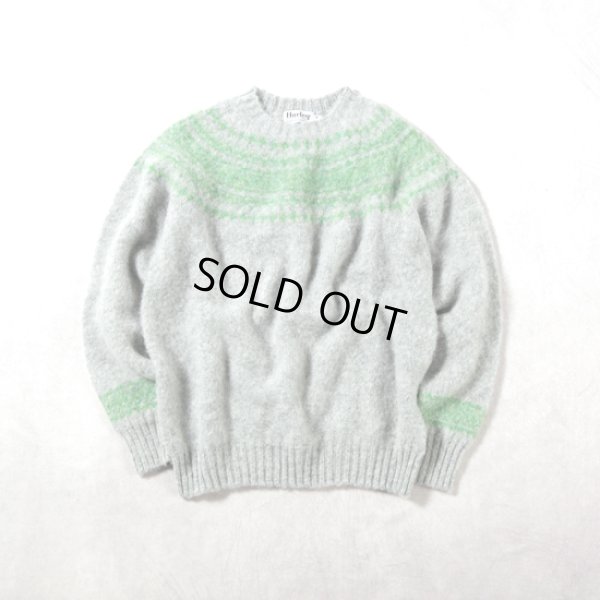 画像8: Harley of scotland / ハーレーオブスコットランド ジャガードクルーネックセーター (8)