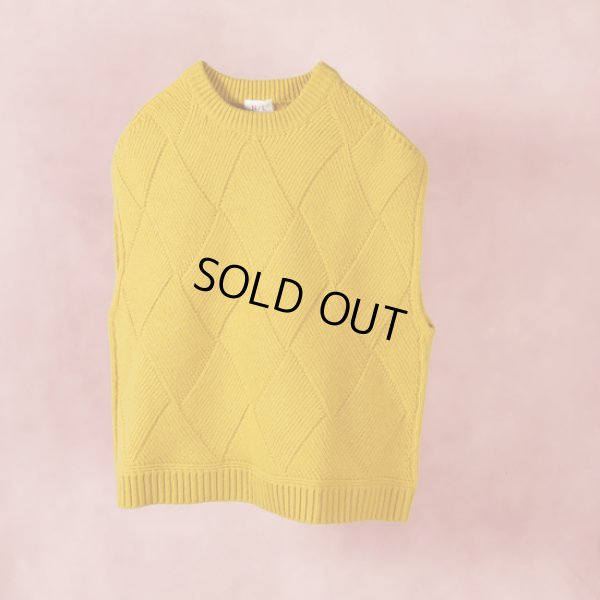 画像10: NATURALLAUNDRY / ナテュラルランドリー ラムケーブル ダイヤゴナルベスト (10)