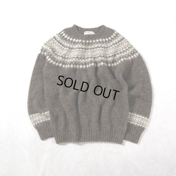 画像18: Harley of scotland / ハーレーオブスコットランド ジャガードクルーネックセーター (18)
