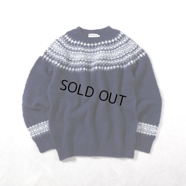 画像16: Harley of scotland / ハーレーオブスコットランド ジャガードクルーネックセーター (16)