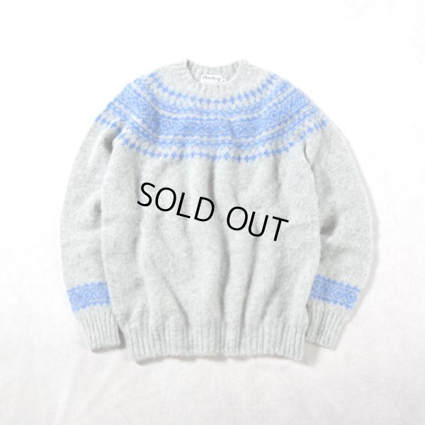 画像10: Harley of scotland / ハーレーオブスコットランド ジャガードクルーネックセーター (10)