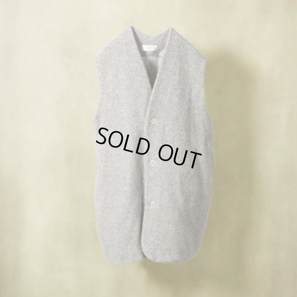 画像2: grin / グリン シープパイルボア スナップロングベスト (2)