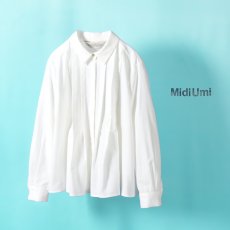 画像1: MidiUmi / ミディウミ フロントタックプリーツシャツ (1)