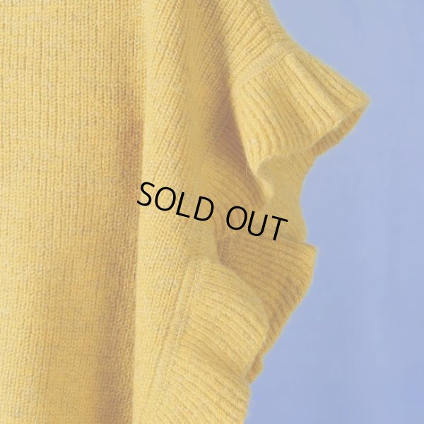 画像4: tumugu / ツムグ リネンウールアルパカ フリルベスト (4)