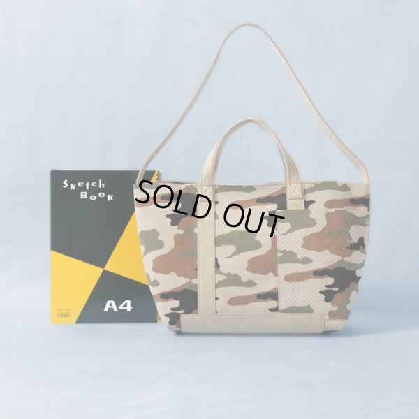 画像8: MNNG / エムエヌエヌジー スタックトート midium camo (8)