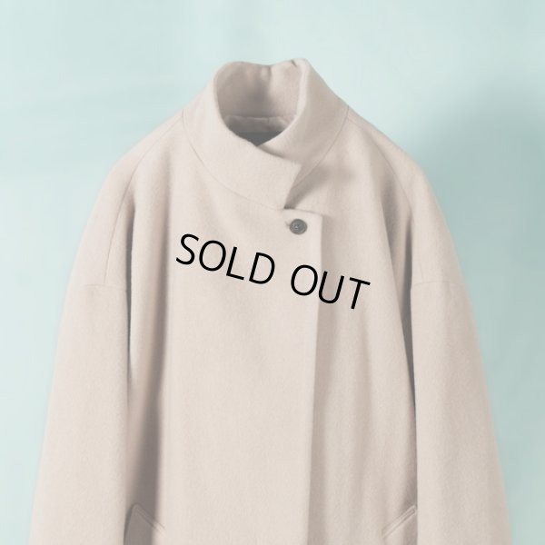 画像2: mizuiroind / ミズイロインド スタンドカラーウールコート (2)