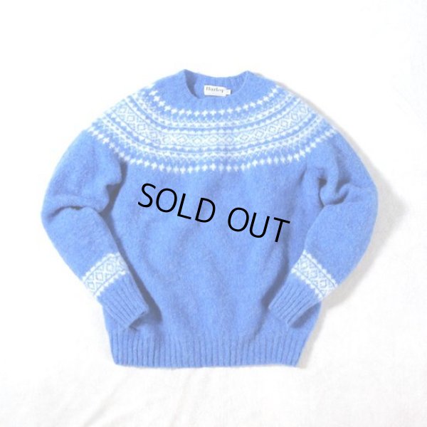 画像23: Harley of scotland / ハーレーオブスコットランド ジャガードクルーネックセーター (23)