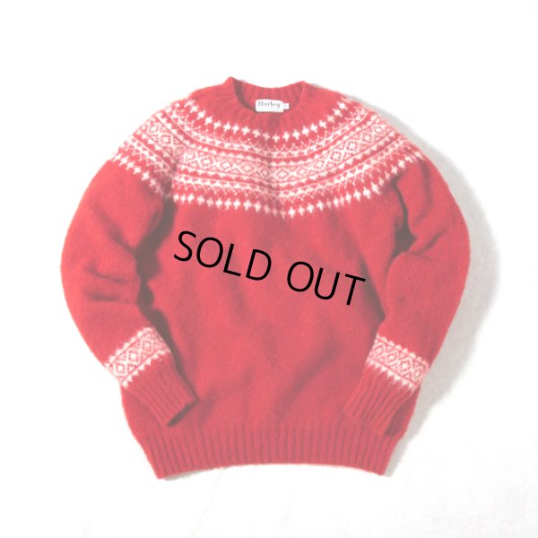 画像22: Harley of scotland / ハーレーオブスコットランド ジャガードクルーネックセーター (22)