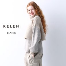 画像1: KELEN / ケレン レイヤードニットトップス FLADIS (1)