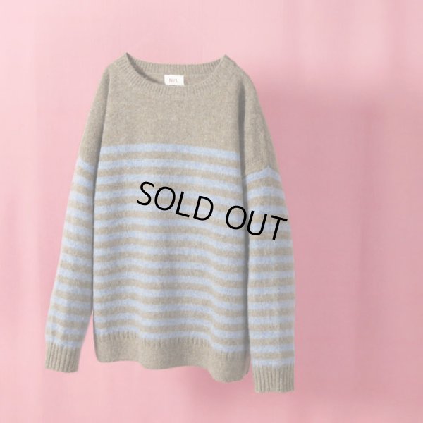 612 グレージュ×ブルー