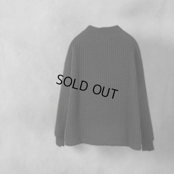 画像7: grin / グリン ストライプキルト モックネックプルオーバー (7)