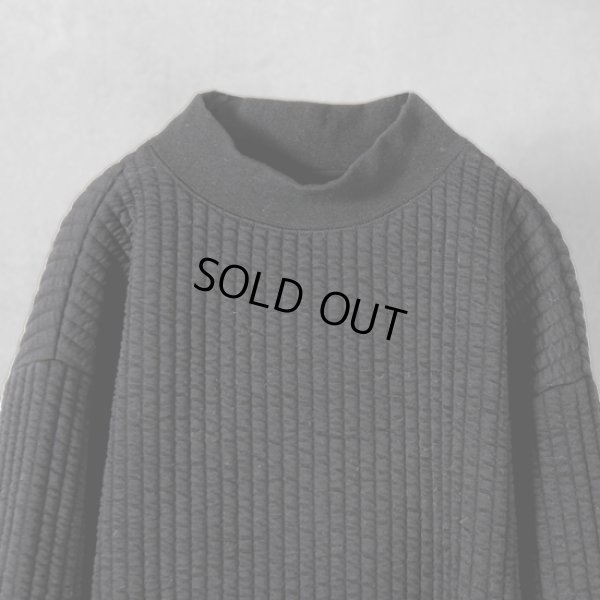 画像3: grin / グリン ストライプキルト モックネックプルオーバー (3)