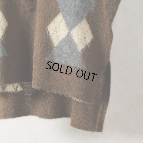 画像7: MidiUmi / ミディウミ アーガイルタートルネックベスト (7)