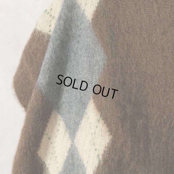 画像5: MidiUmi / ミディウミ アーガイルタートルネックベスト (5)