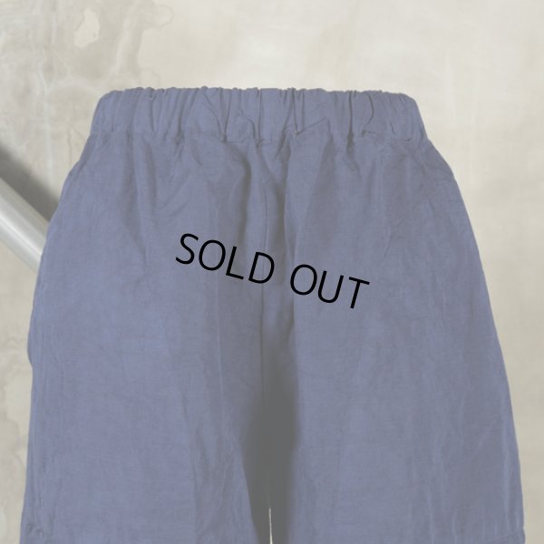 画像2: prit / プリット コットンリネン交織高密度ウェザー 8分丈コクーンパンツ (2)