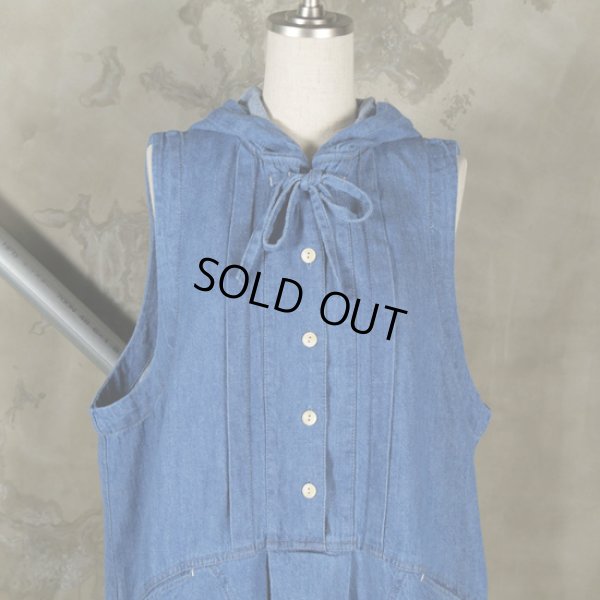 画像2: tumugu / ツムグ フードジャンパースカート (2)