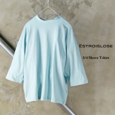 画像1: ESTROISLOSE / エストゥロワルーズ プレミアム天竺 ７分袖Tシャツ (1)