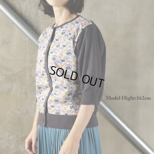 画像9: sosotto / ソソット リネンコットン前身頃リバティーカーディガン (9)