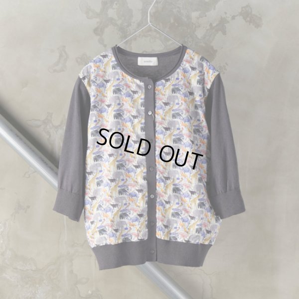 画像7: sosotto / ソソット リネンコットン前身頃リバティーカーディガン (7)