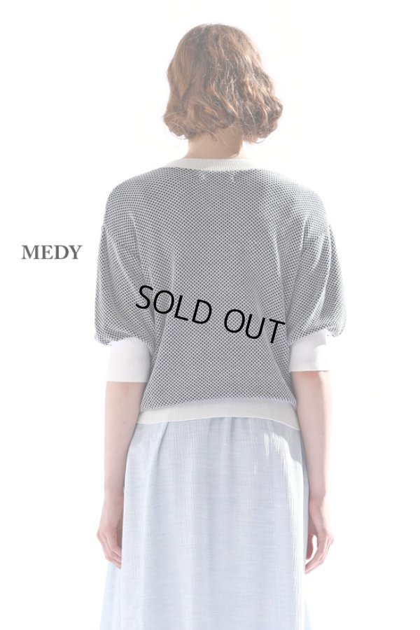 画像6: KELEN / ケレン バイカラーメッシュニットトップス MEDY (6)