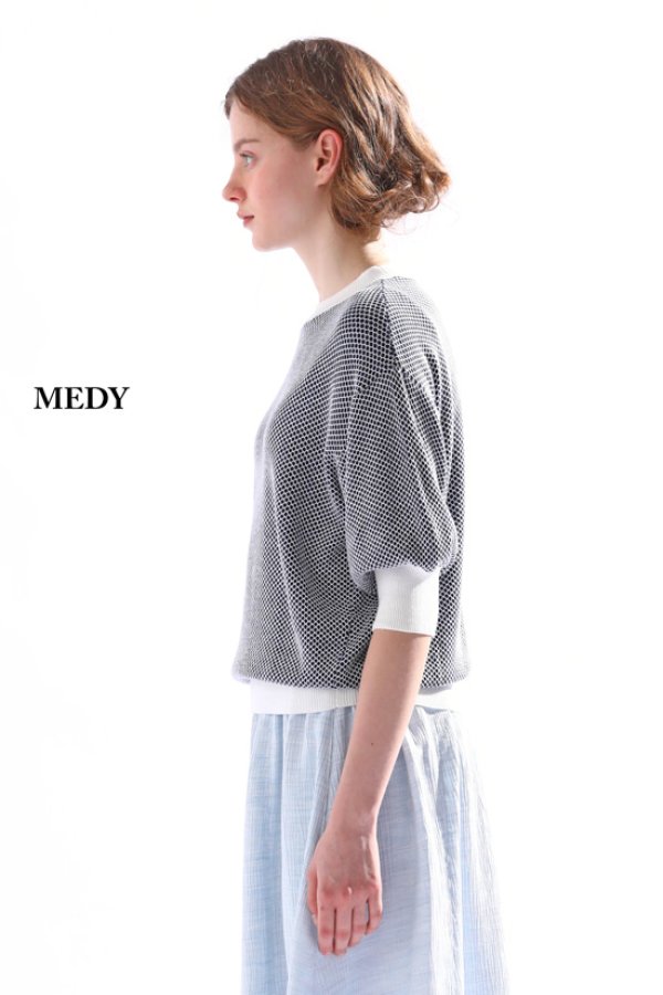 画像5: KELEN / ケレン バイカラーメッシュニットトップス MEDY (5)