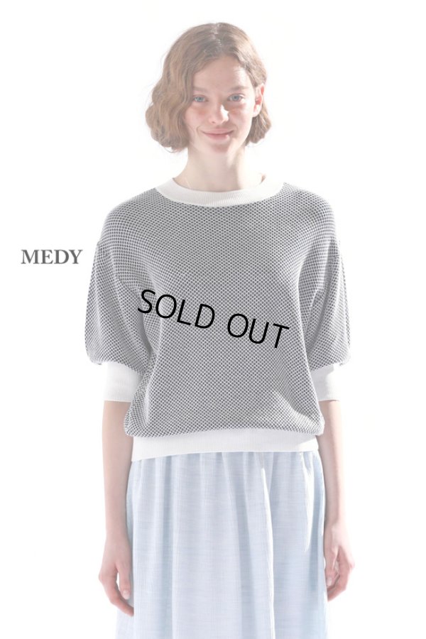 画像4: KELEN / ケレン バイカラーメッシュニットトップス MEDY (4)