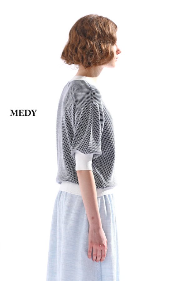 画像7: KELEN / ケレン バイカラーメッシュニットトップス MEDY (7)