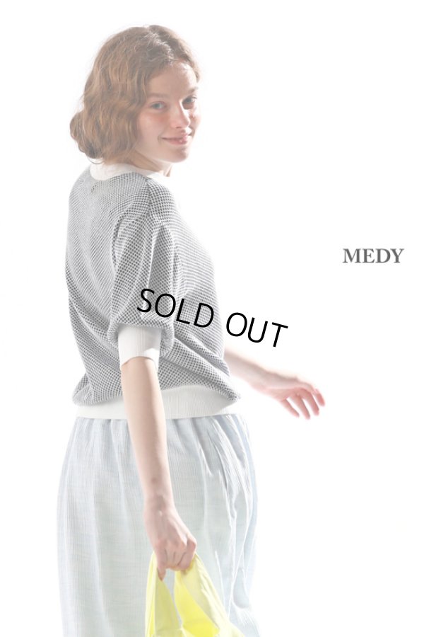 画像9: KELEN / ケレン バイカラーメッシュニットトップス MEDY (9)