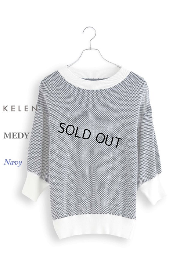 画像22: KELEN / ケレン バイカラーメッシュニットトップス MEDY (22)