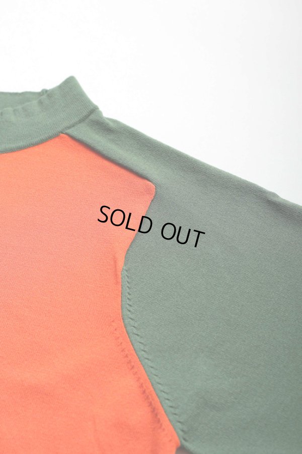 画像14: KELEN / ケレン バイカラーハーフスリーブニットトップス CHIA BICOLOR (14)