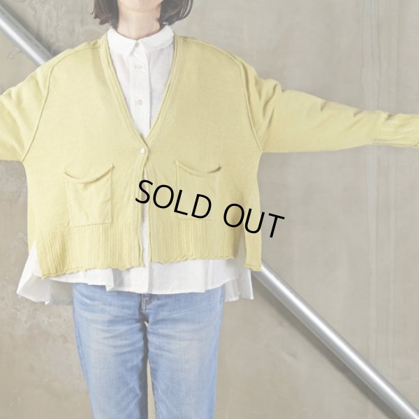 画像16: tumugu / ツムグ リネンコットンニットカーディガン (16)