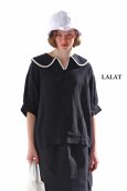 画像2: KELEN / ケレン ラウンドカラーデザイントップス LALAT (2)
