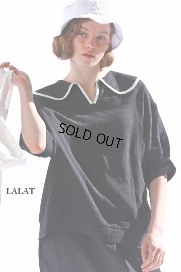 画像3: KELEN / ケレン ラウンドカラーデザイントップス LALAT (3)